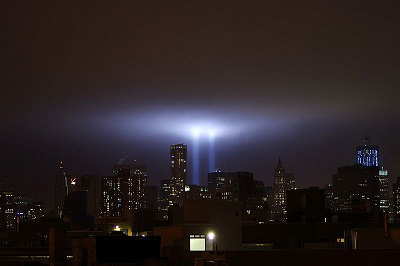 Tribute in Light, 9-11-11. Photo by David Shankbone.